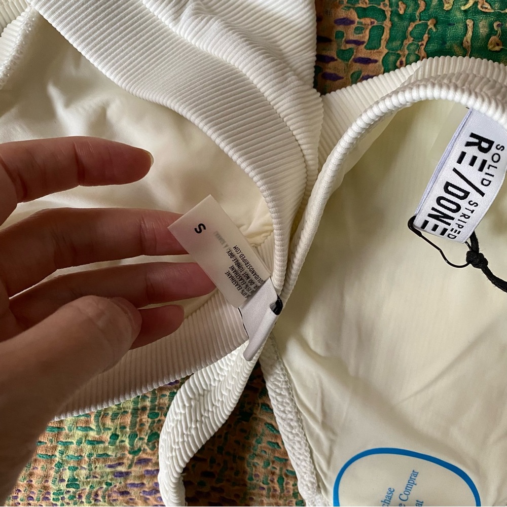 Solid & Striped X Re/Done The Venice Rib Bandeau … - image 7